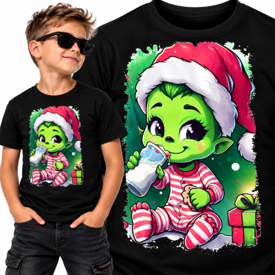 KOSZULKA DZIECIĘCA ŚWIĄTECZNA GRINCH BABY MILK